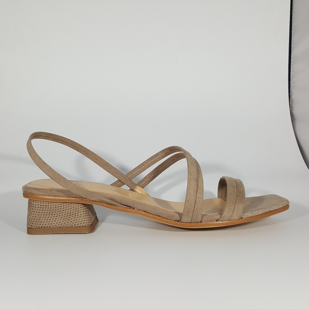 NR Rapisardi 2 Band Strappy Sandal with Block Heel